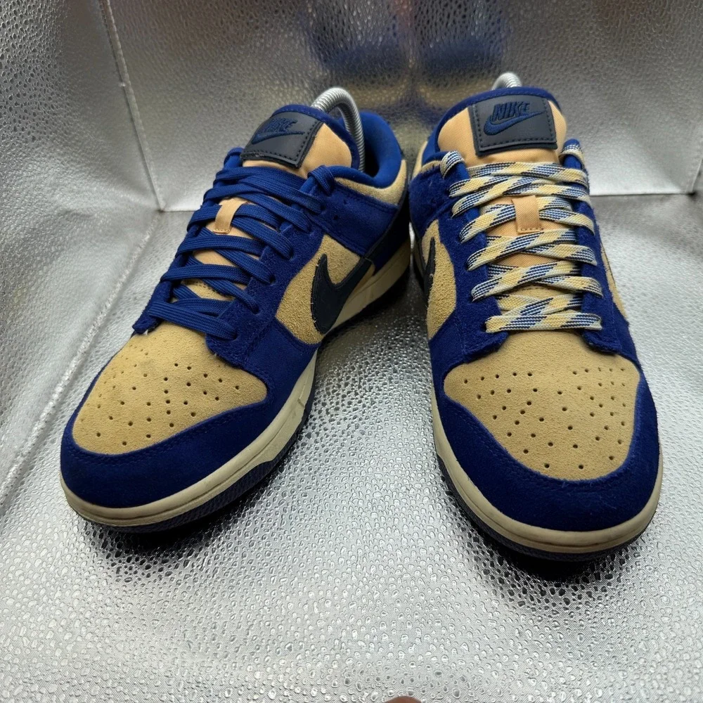 Nike Men’s Low Top Athletic Sneakers in Blue and Tan